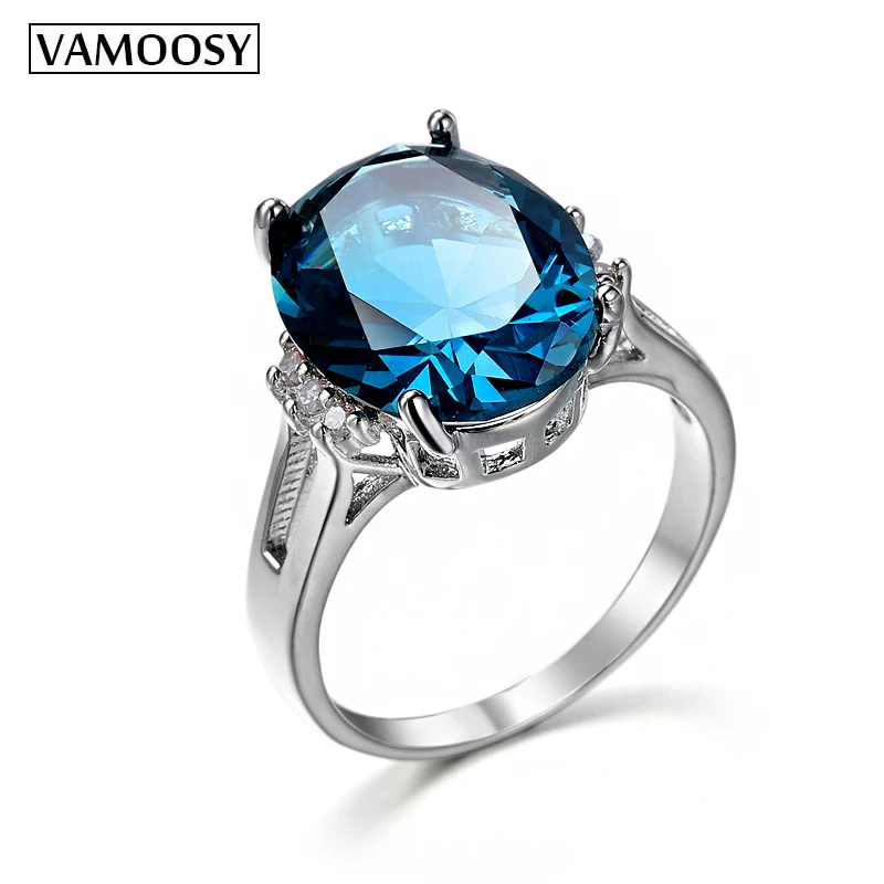 Женское Винтажное кольцо VAMOOSY с цирконом 2018 | Украшения и аксессуары