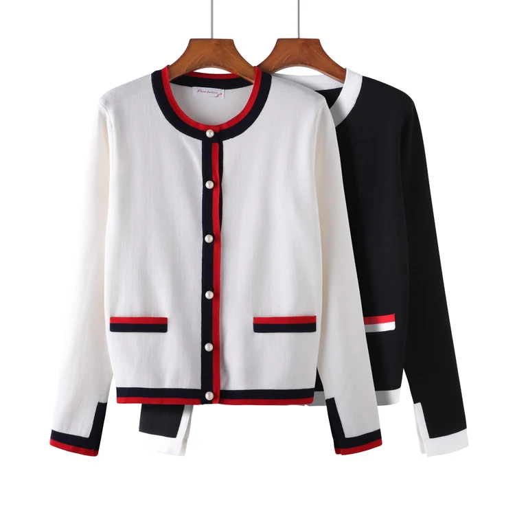 Вязаный кардиган женский свитер на весну и осень новинка 2021 маленькое