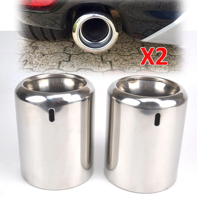 

2Pcs Car Chrome Exhaust Muffler Tip For Mazda 6 CX-5 CX5 2009-2016 Tailpipe Finisher End Trim Stainless Steel Tail Pipe Atenza