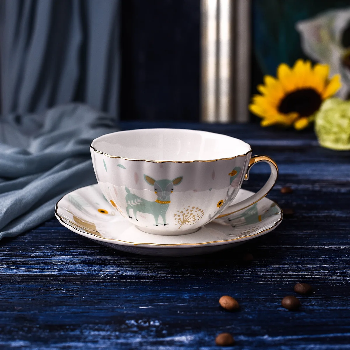 45 процентов выше костяного фарфора чашку кофе Европейский стиль Пномпень|bone china