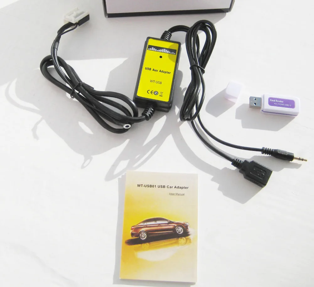 Автомобильный USB Aux-in CD адаптер MP3 плеер Радио Интерфейс 12 Pin для Volkswagen Audi Skoda Sea
