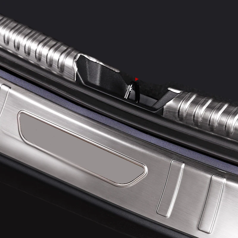 

for Tesla Model 3 2017 2018 2019 Stainless Steel Car-Styling Accessories Inner & Outer Rear Bumper Protect Plate Cover Trim