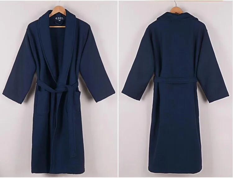 Readit 100% хлопок Зимние халаты для Для мужчин теплые длинные мужской халат Халат