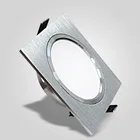 Светодиодный Потолочный Светильник направленного света s, серебристая квадратная лампа направленного света для кухнидомаВнутреннее освещение служебных помещений, 5 Вт, 10 Вт, 230 В, светильник Вт