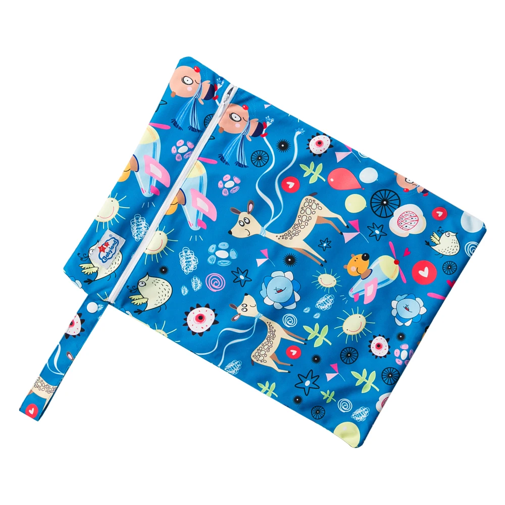 Babyland Wetbag молния влагоудерживающие сумки водонепроницаемая сумка для