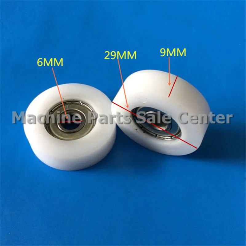 

SWMAKER 6*29*9 мм, F-образная пластиковая посылка лоновая упаковка, шкив с подшипником 626, полиуретан для плоских роликовых колес