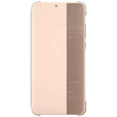 pink Для huawei P20 чехол официальный Smart View искусственная кожа флип чехол для huawei P20 pro Чехол для huawei p20 чехол принципиально - Цвет: pink