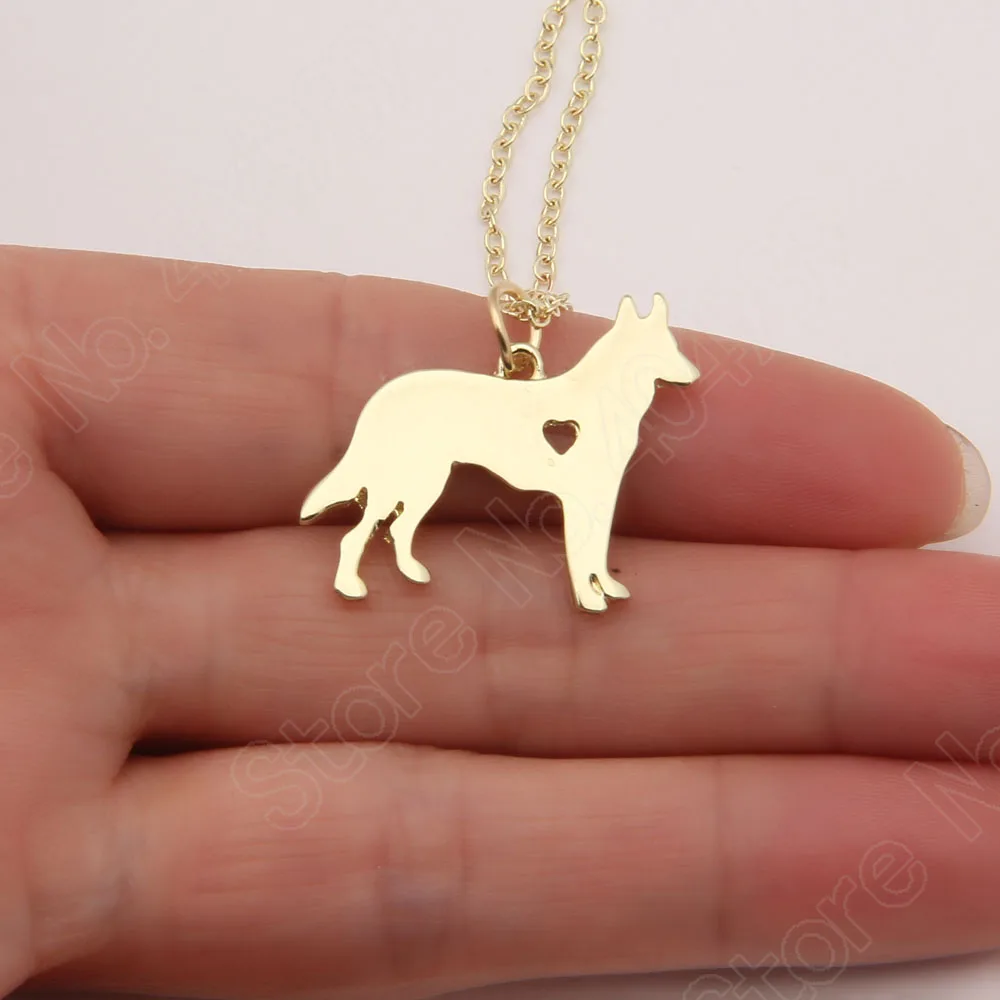 

German Shepherd Necklace Christmas Dog Memorial Gift Puppy Doggy Rescue Pet Necklaces & Pendants Women Animal