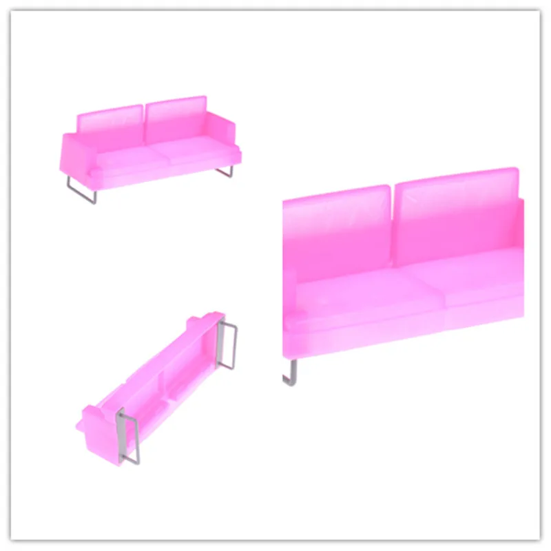 Кукольный Миниатюрный диван для роскошных розовых фотоаксессуаров кукол