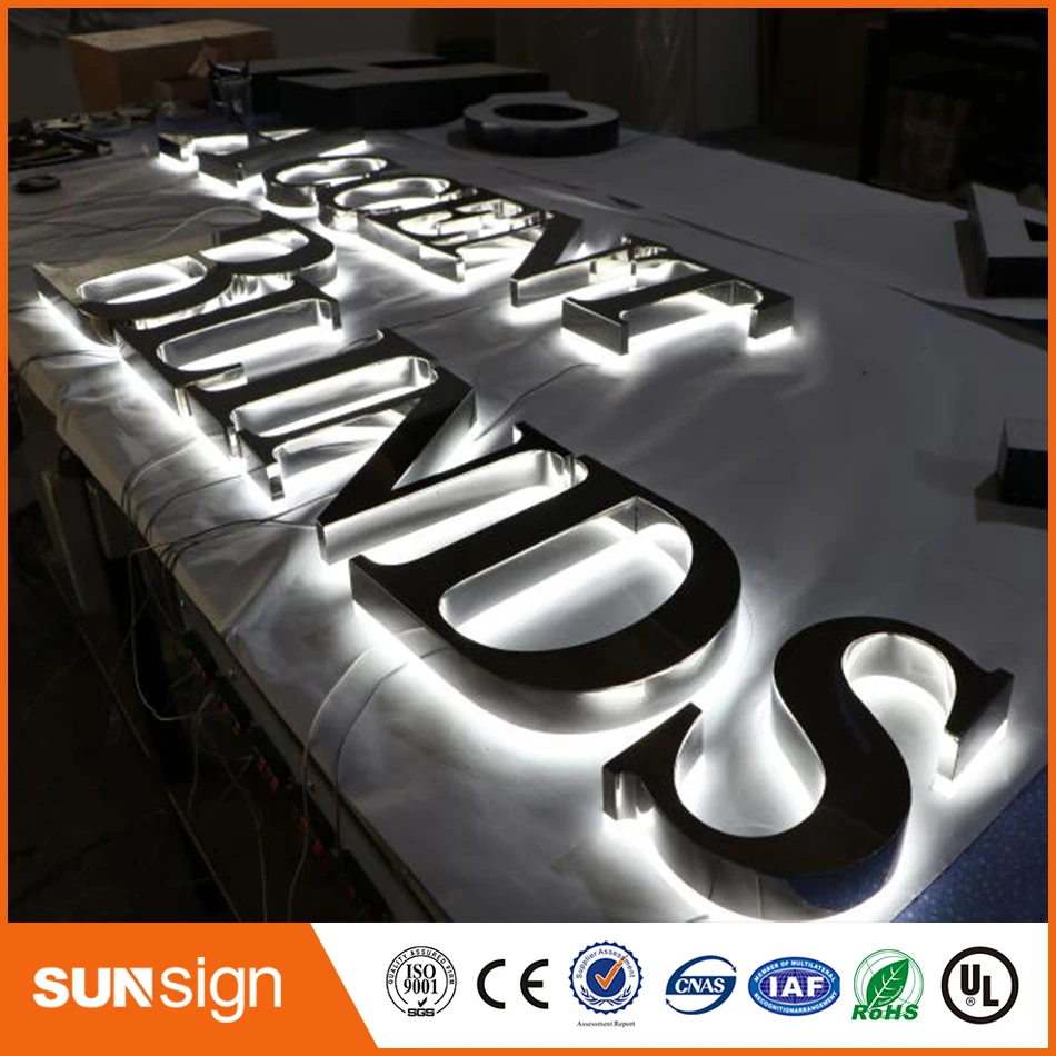 USA and Canada Market LED Backlit letters