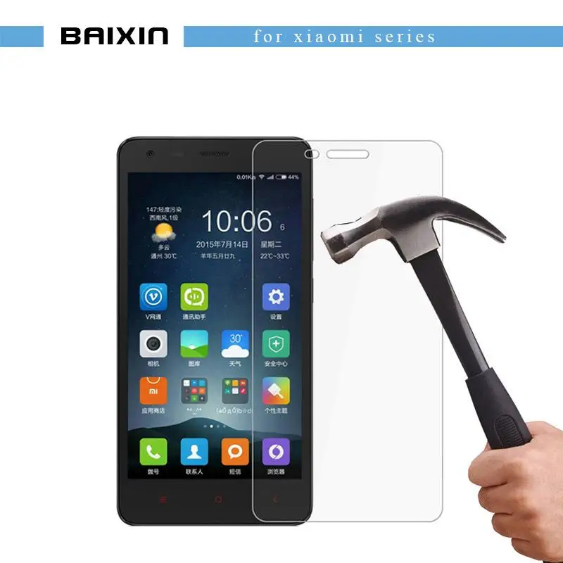 Baixin закаленное Стекло для Xiaomi max2 Mi2 Mi5X ультра тонкий Экран протектор RedMi2 4 4X
