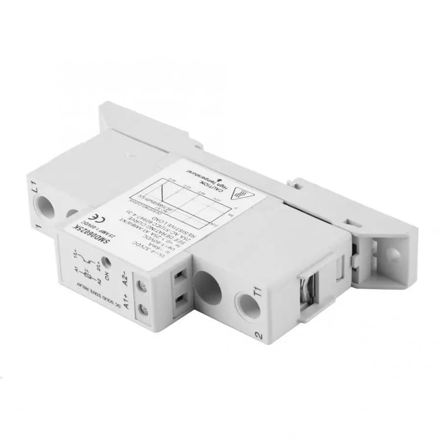 Однофазное твердотельное реле постоянного тока DSMD100015S для DIN-рейки Модуль и плата