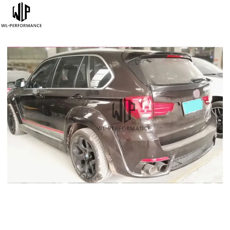 X5 углеродное волокно средний задний спойлер крыло автомобильный комплект кузова