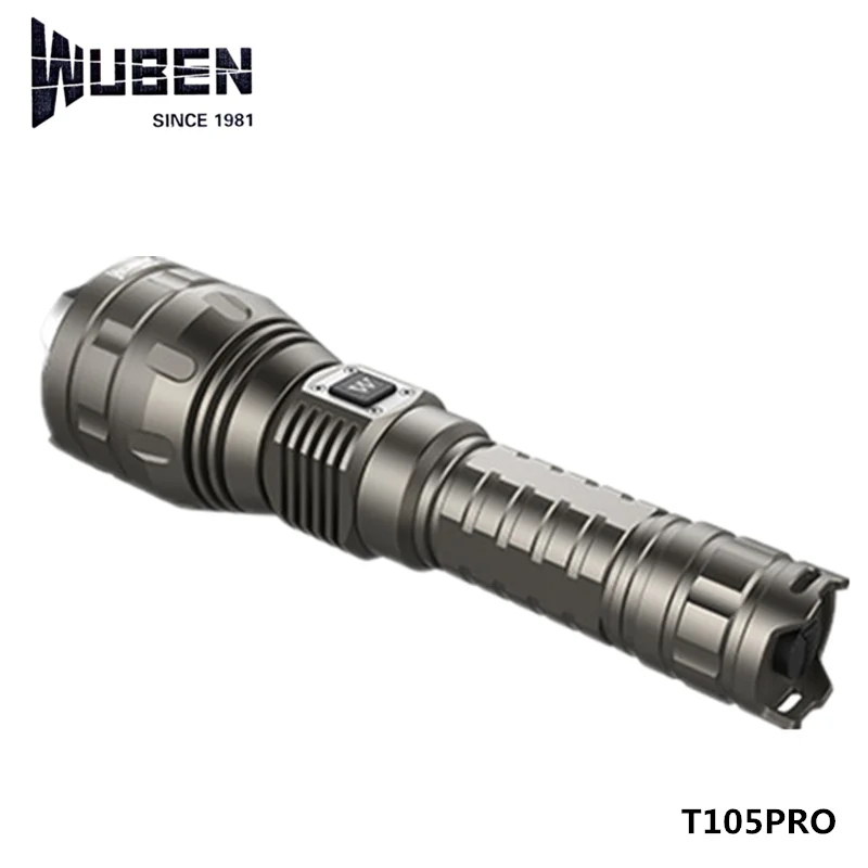 Wuben T105 PRO 732 м Cree XHP35 1500lm 26650 факел фонарик дубинка обороны высокое Мощность USB
