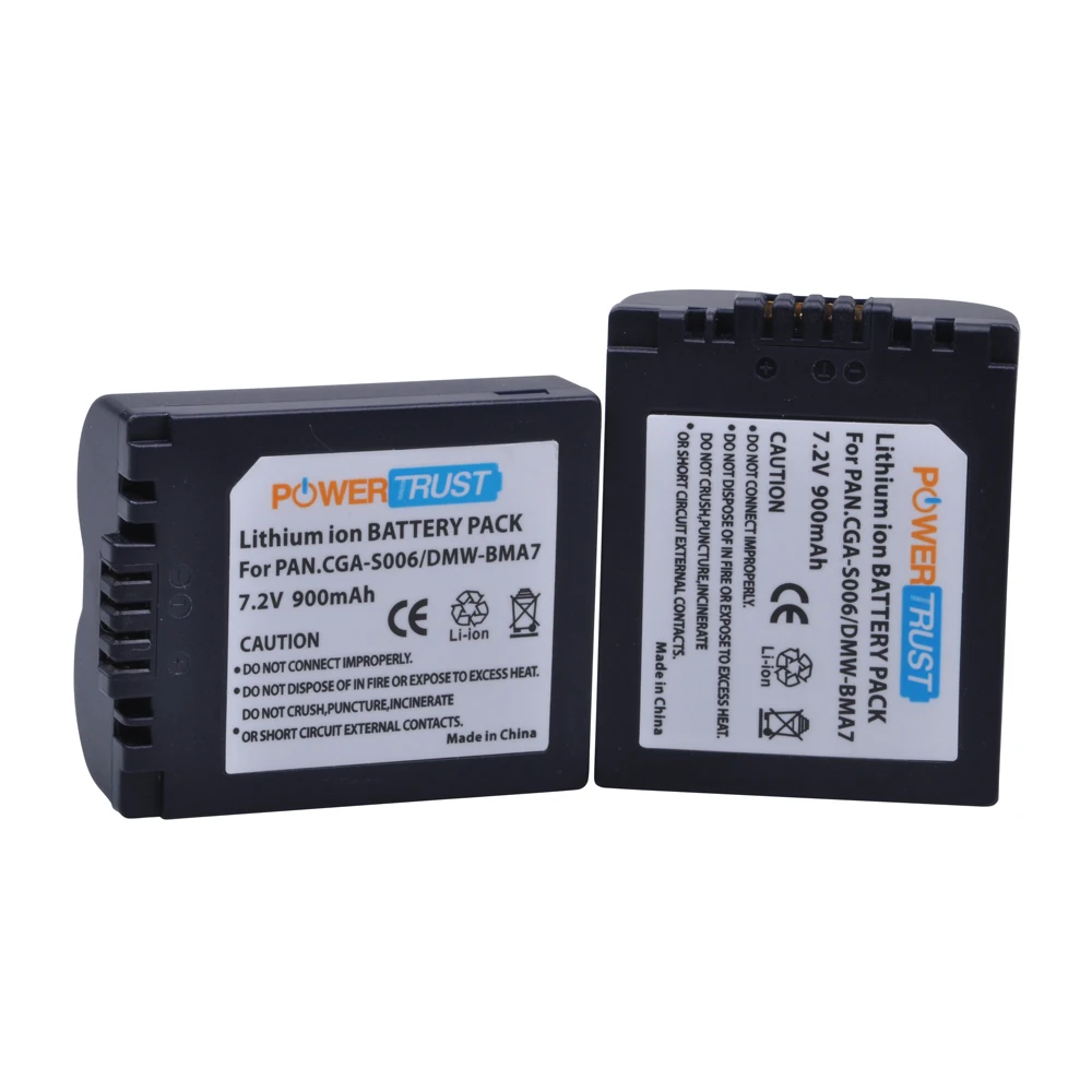 Фото Аккумулятор Powertrust CGA-S006 CGR-S006E S006A DMW-BMA7 для Panasonic Lumix DMC-FZ7 FZ8 FZ18 FZ28 FZ30 FZ35 FZ38 FZ50 №3