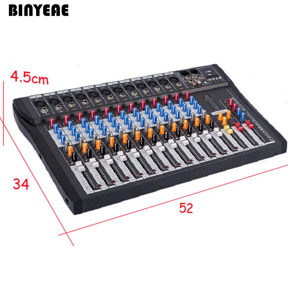 CT120S-USB новое 12 каналов микшерное консольное оборудование Профессиональное аудио DJ микшер