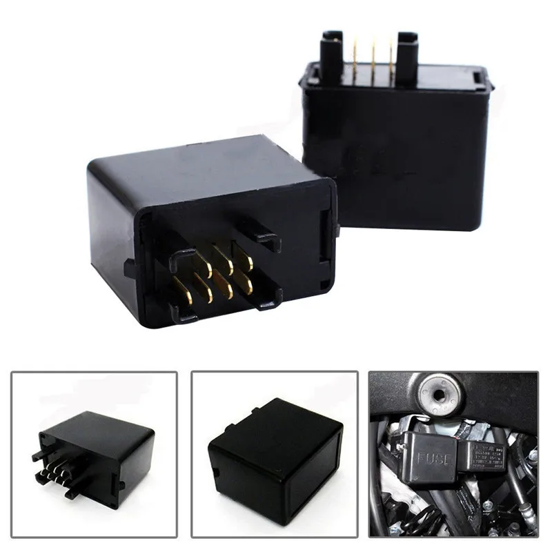 7 Pin Flasher Relay Automotive Strobe Motorcycle Decoder For SUZUKI GSX R 600 SV 650 N/S GSF VL 125 1300|relay motorcycle|strobe relayflasher relay |