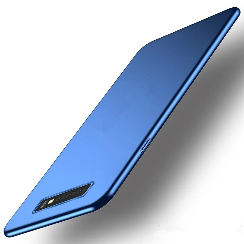 Blue Матовый чехол для samsung S10 5G S10E M20 M10 M30 Coque Galaxy A50 A30 A70 A40 A20 A10 крышка Жесткие ПК-Чехлы S9 S8 A750 A6 A8 A9 - Цвет: Blue