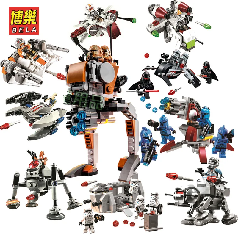 Совместимость Legoe лего Space Star Wars подарки королевская тень самолет клон Troopers Дарт