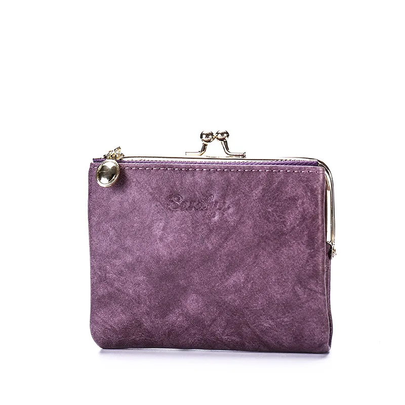 Women's Wallet Short Change Retro Multi-functional Card Bag Zipper Simple | Багаж и сумки