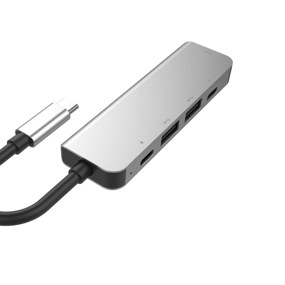 Адаптер USB C HDMI для MacBook Pro 2018/2016/2017 адаптер концентратор Type выход 5 в 1 2 порта 3