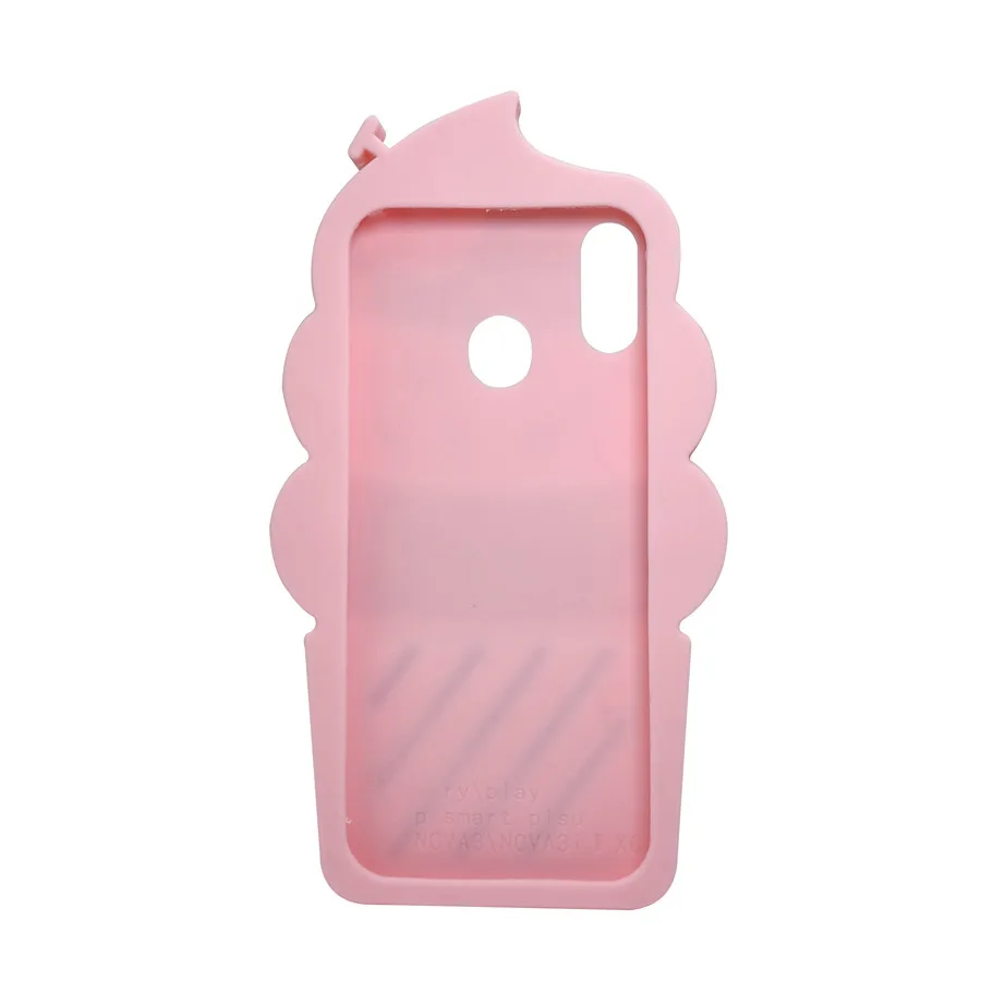 Cover For Huawei P Smart Plus Soft Silicone Phone Case 3D Cartoon Fruit Ice Cream Nova 3i |