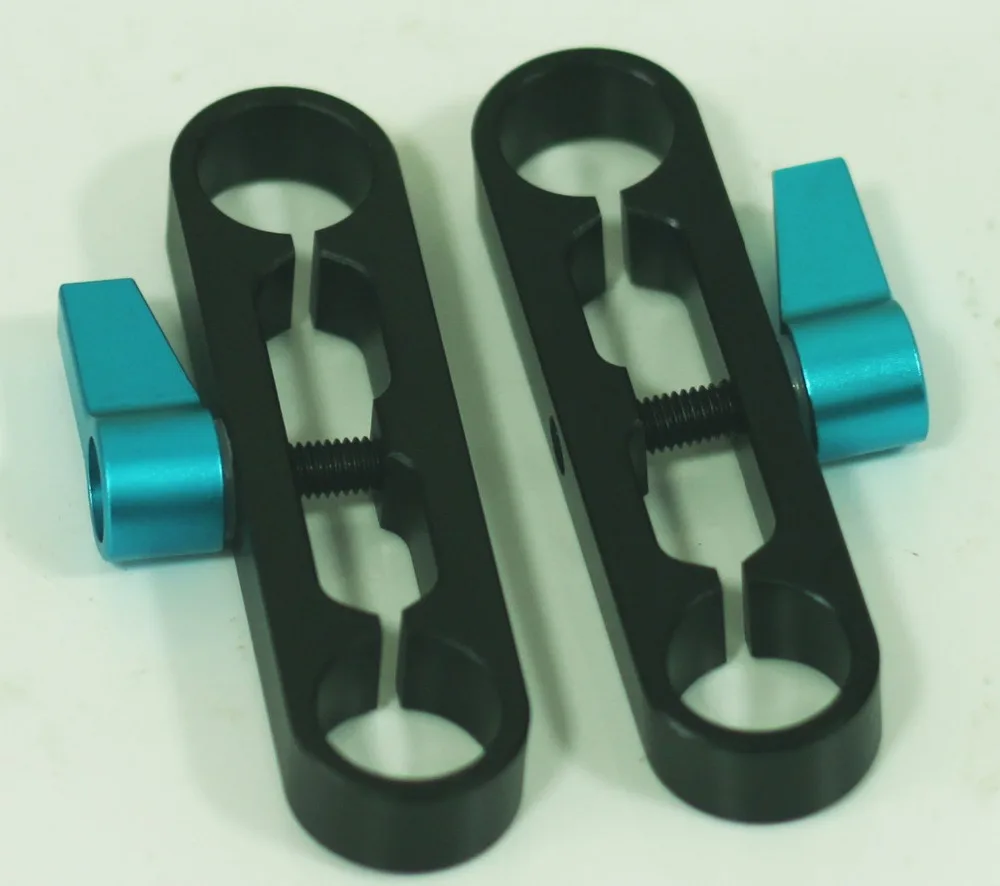 2 шт. Новые Профессиональные DSLR Rig зажимы для 15 мм Rod System Rail|dslr rig clamp|professional dslr rig15mm