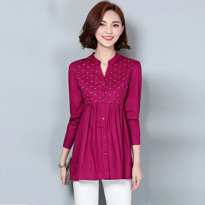 Женская рубашка из хлопка и льна Элегантная Модная однобортная женская блузка с