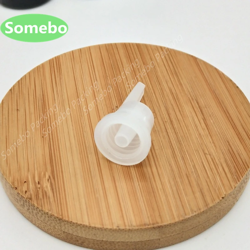 

200Pcs/lot 30ml, 50ml Amber Glass Essential Oil Bottle with Orifice Reducer and Cap, Empty Brown Glass Essence Oil Bottles