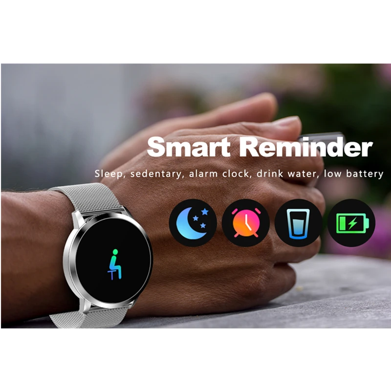 Смарт-часы спортивные водонепроницаемые шагомеры сообщение напоминание OLED Bluetooth открытый фитнес для мужчин и женщин Smartwatch для IOS Android