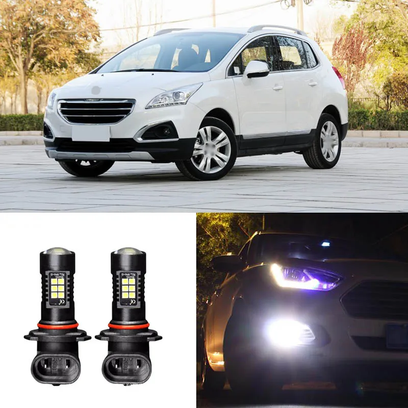 2 шт. светодиодные дневные ходовые огни Canbus H11 3030 21SMD для Peugeot 3008 2011-14 | Автомобили и