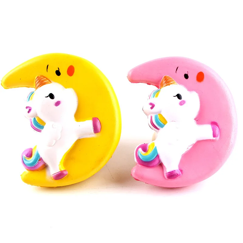 Kawaii Единорог Луна антистрессовый мяч сжимаются Mochi Rise Abreact мягкие липкие рельефные веселые детские игрушки
