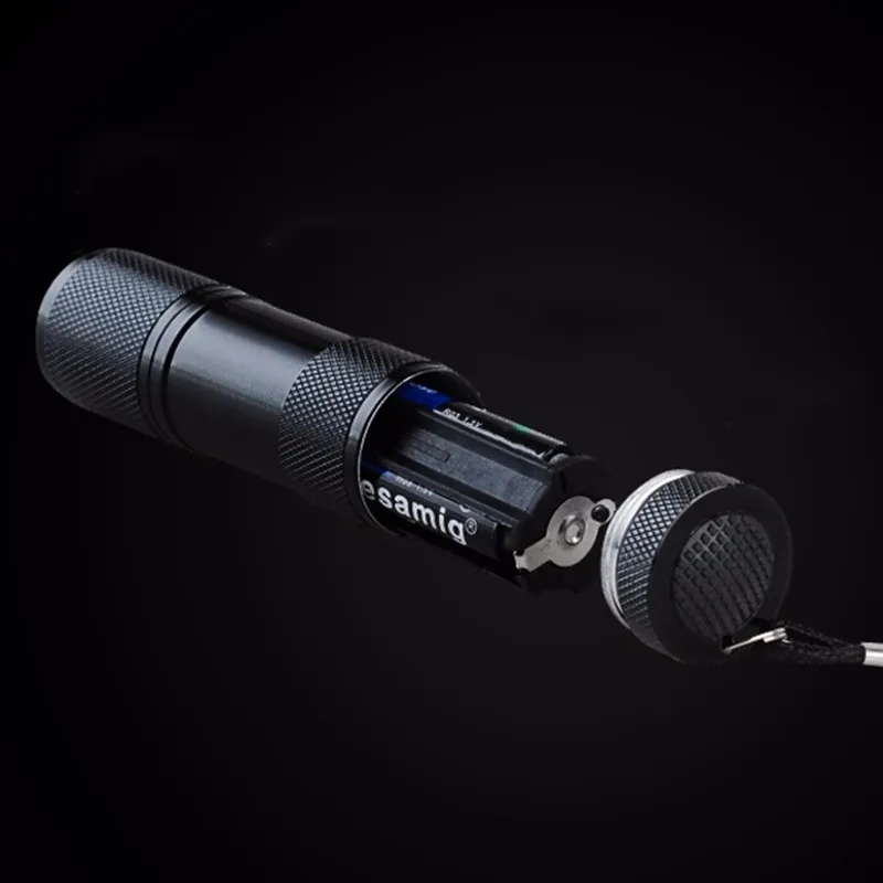 Масштабируемый Светодиодный УФ-вспышка светильник фонарь светильник 395nm ультрафиолетовый светильник УФ-лампа AA батарея для проверки маркеров детектор наличных денег