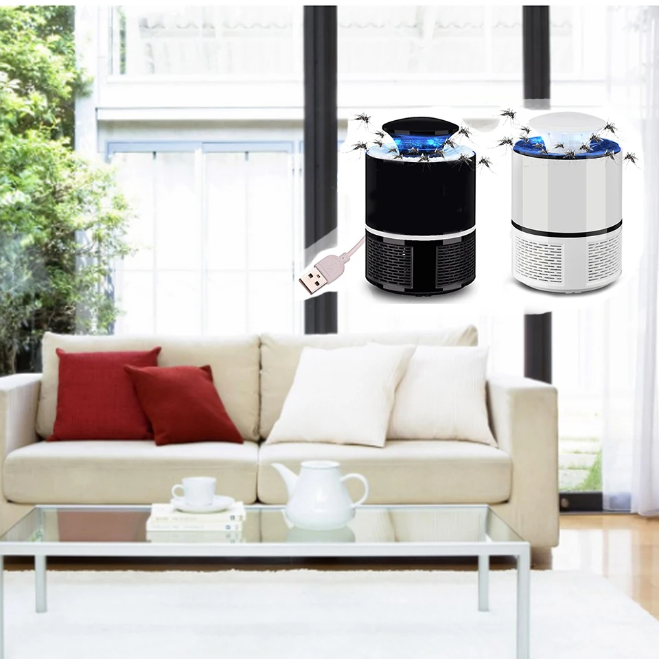 Фотокатализатор москитная ловушка лампа УФ USB убийца Бесшумная домашняя