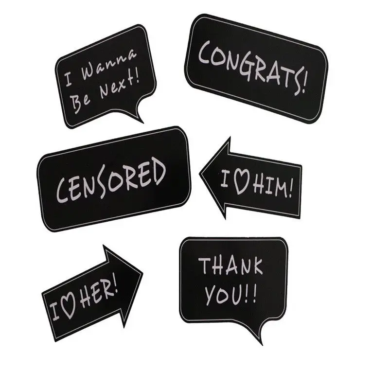 16 шт./компл. DIY для молодоженов Photo Booth команды в виде жениха и невесты свадебный