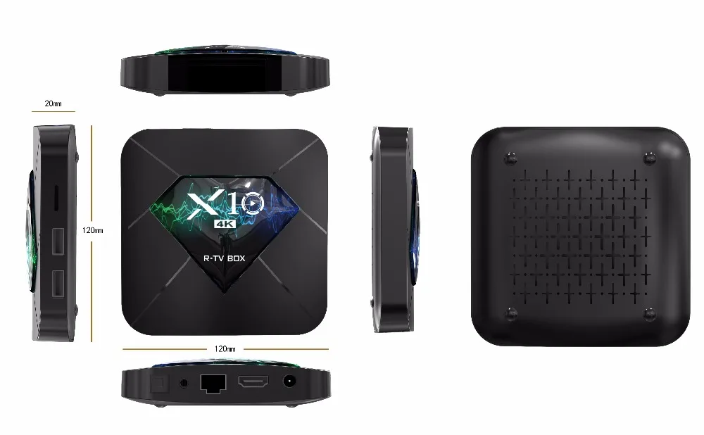 

Android Smart TV Box X10 S905W Quad core 2GB 16GB WIFI H.265 HDR 3D 4K Set Top Box Media Player PK X96 mini