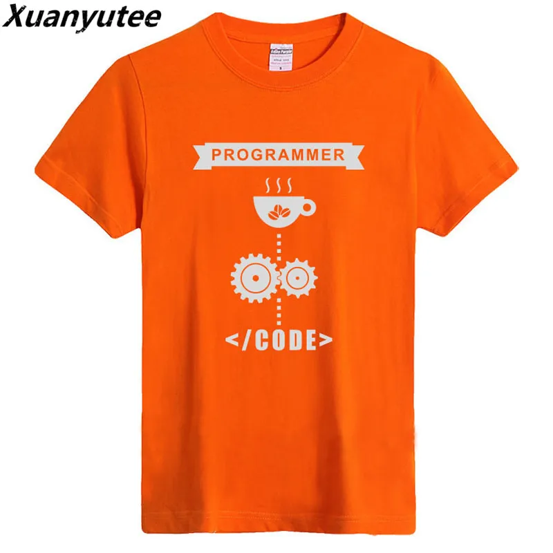 Xuanyutee Geek Мужская футболка DIY индивидуальная печать программист код Geeks хлопок с