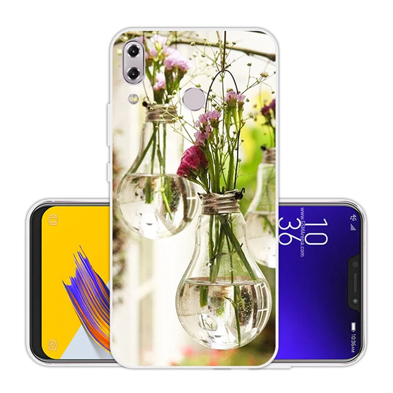 Для Asus Zenfone 5z ZS620KL прозрачный ТПУ чехол для телефона с рисунком 6 2 &quotдля 5 ZE620KL