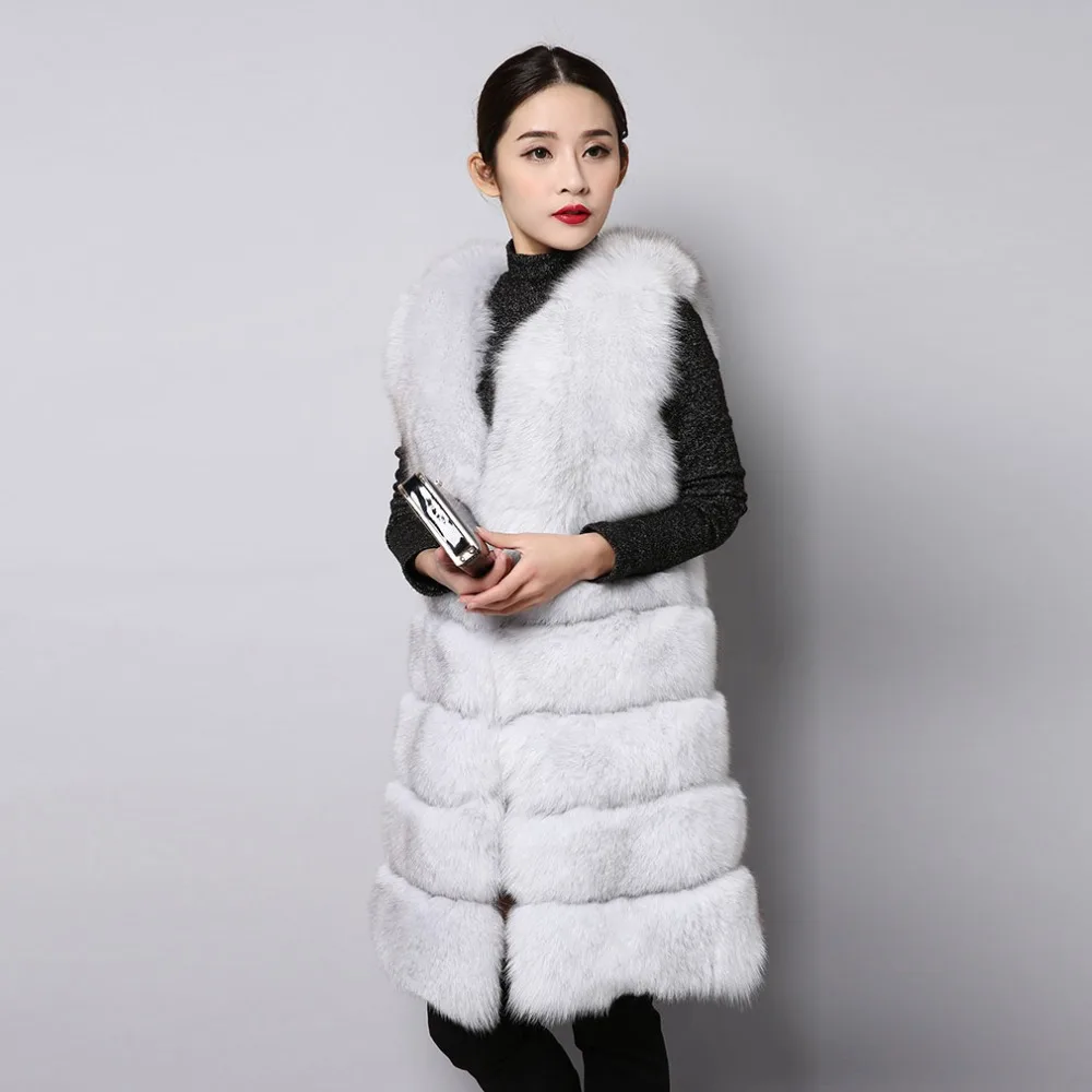 Fur Story 152129 роскошный модный дизайн Женская Тройная одежда жилет из натурального
