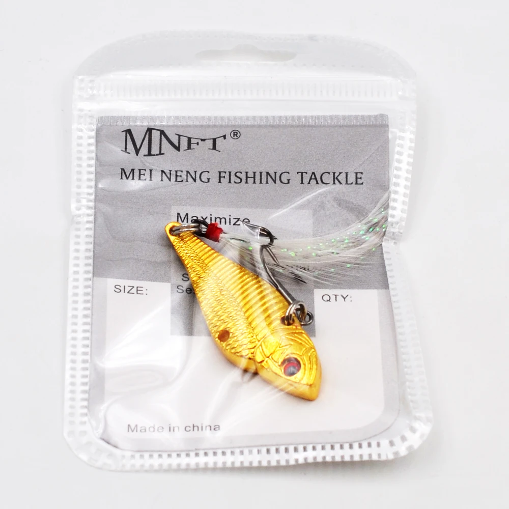 

MNFT 2Pcs 13g Jigging Feather Treble Hooks Crank Wobble Crankbait Fish Artificial Hard Baits