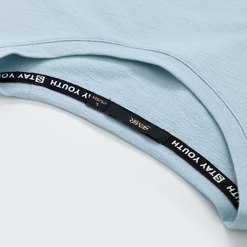Мужская футболка с коротким рукавом SEMIR 100% хлопок Повседневная Свободная летняя