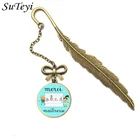 Новинка 2022, винтажная металлическая фотография, французское спасибо, Maitresse Glass подвеска книга, зажимы, подарок на День учителя