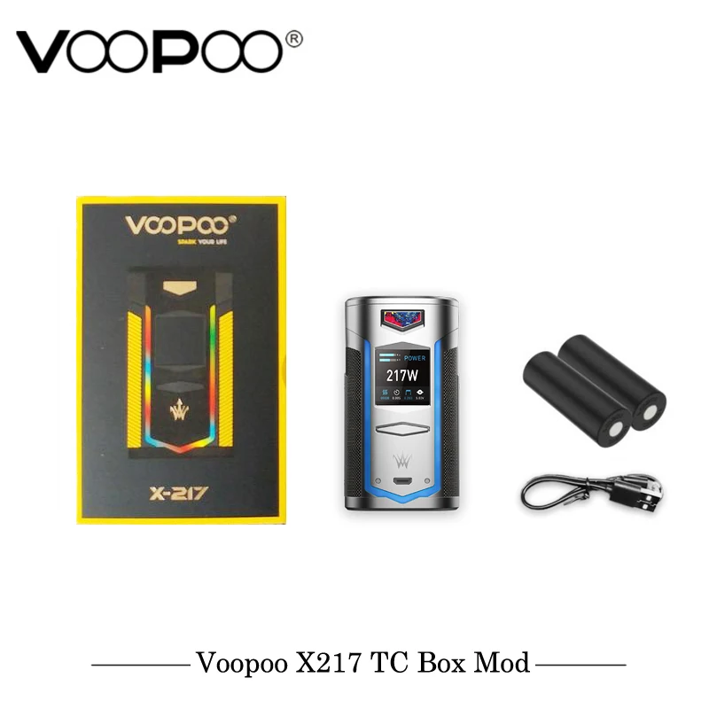 Оригинал VOOPOO X217 TC коробка мод электронная сигарета ген. Вентилятор чип TFT IPS HD