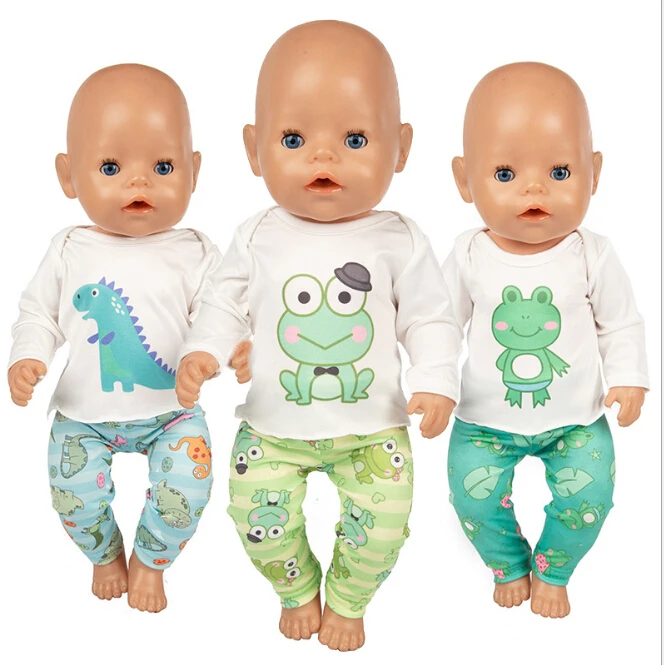

Baby New Born Fit 17 inch 43cm Doll Clothes Accessories Cute Animal Suit For Baby Birthday Gift
