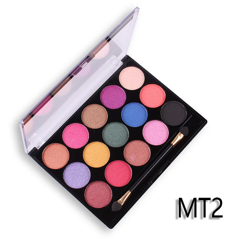 MISS ROSE 15 цветов жемчужные матовые тени для век профессиональный макияж