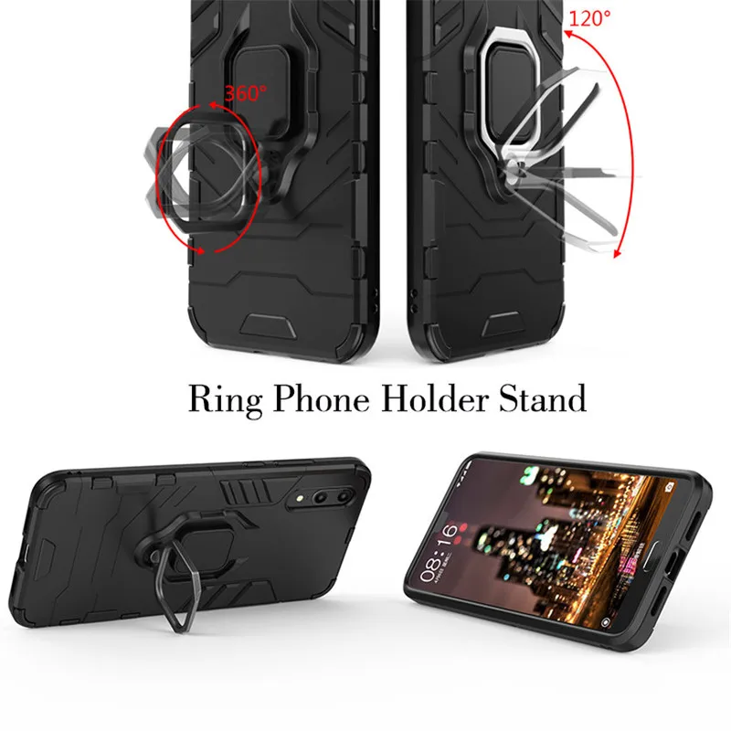 Магнитный чехол для телефона Huawei mate 9 10 Броня мягкое Силиконовое кольцо из ТПУ
