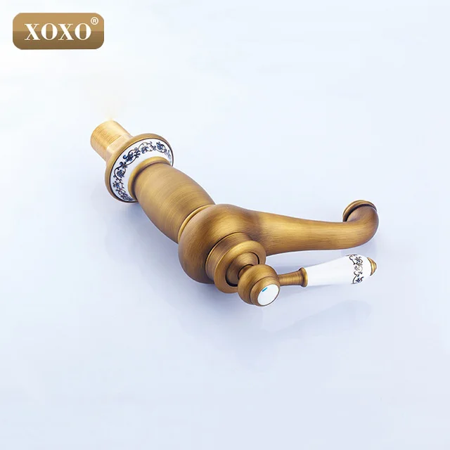 XOXO ретро кран для раковины с одной ручкой/отверстием смеситель керамической