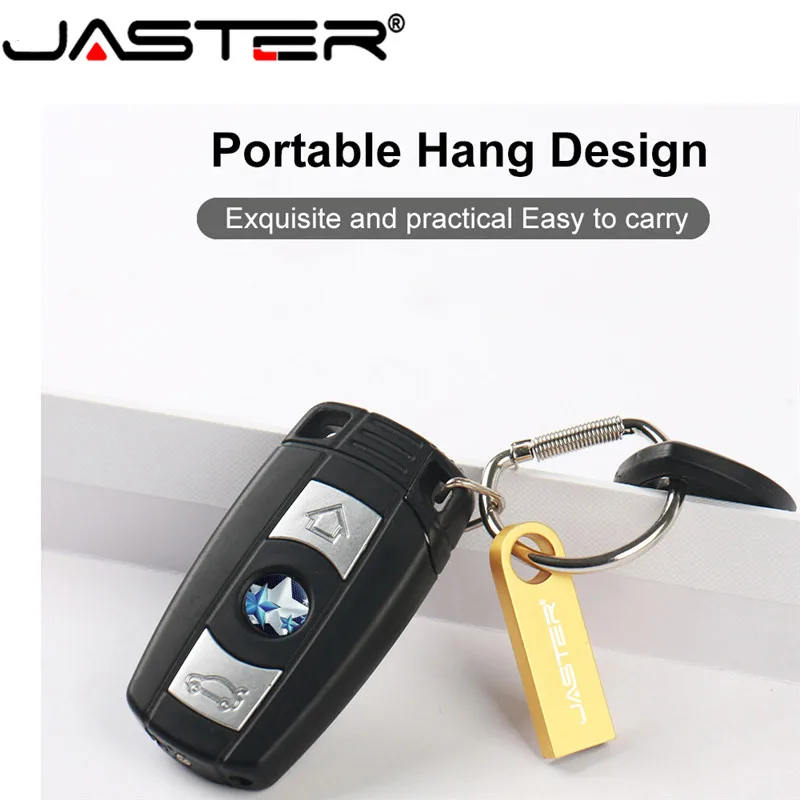 Металлический Usb флеш накопитель JASTER 64 Гб USB флешка водонепроницаемый 32 ГБ 16 8 4