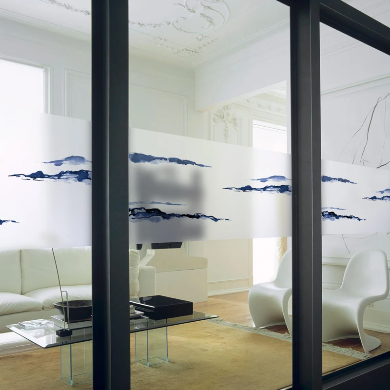 Бесплатная статическая липкая оконная пленка на заказ матовая непрозрачная