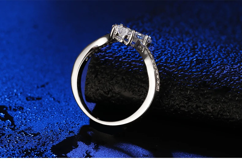 Кольцо из стерлингового серебра S925 пробы с бриллиантами SONA solitaire, изящное кольцо, уникальный стиль, любовь, свадьба, помолвка